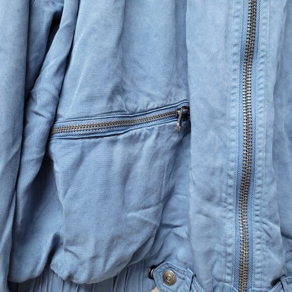 Free People WeThe Free Knock Out Siren Bomber Jacket Size XL - Picture 10 of 12